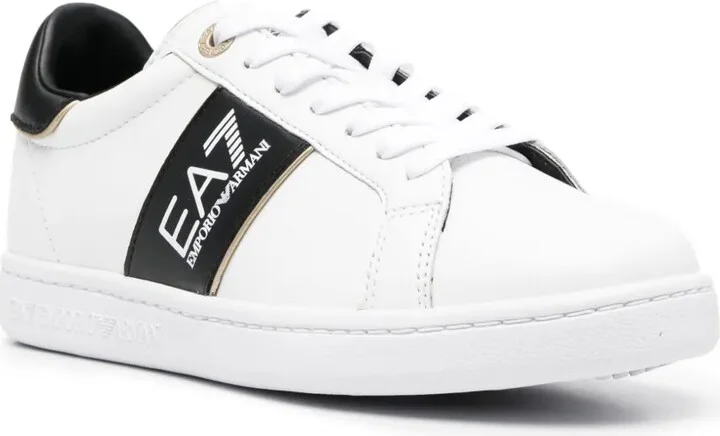Logo-Print Leather Sneakers - Image 2