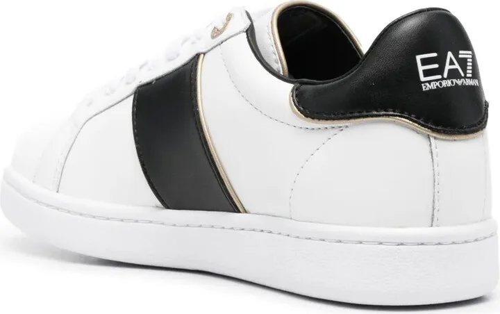 Logo-Print Leather Sneakers - Image 3