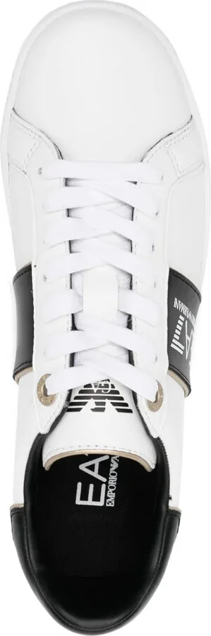 Logo-Print Leather Sneakers - Image 4