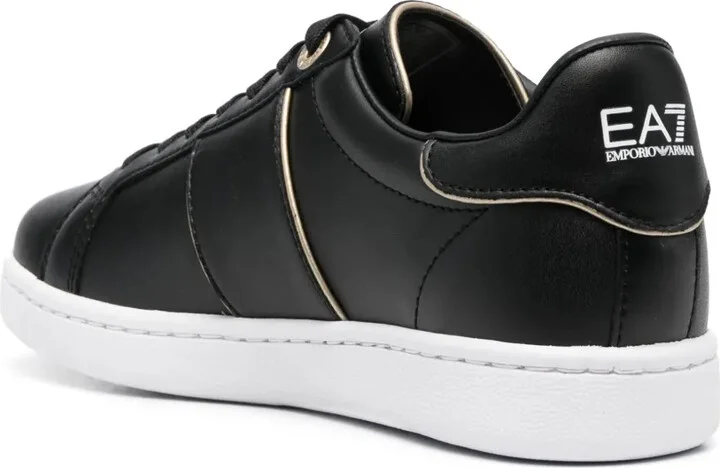 Logo-Print Leather Sneakers - Image 3