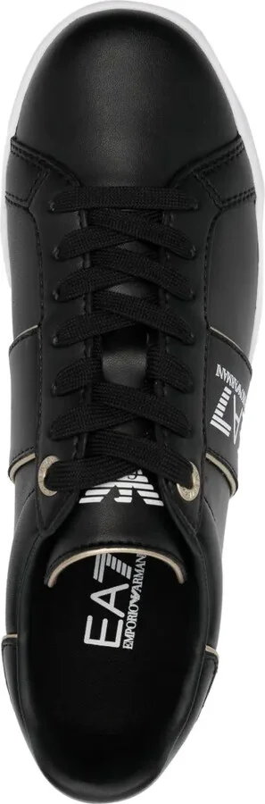 Logo-Print Leather Sneakers - Image 4