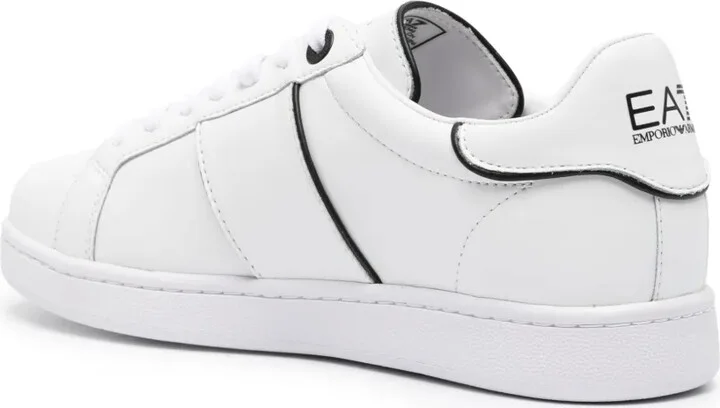 Logo-Print Leather Sneakers - Image 3