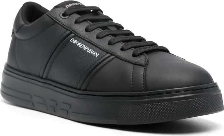 Logo-Print Leather Sneakers - Image 2