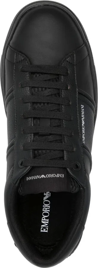 Logo-Print Leather Sneakers - Image 4