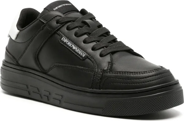 Logo-Print Leather Sneakers - Image 2