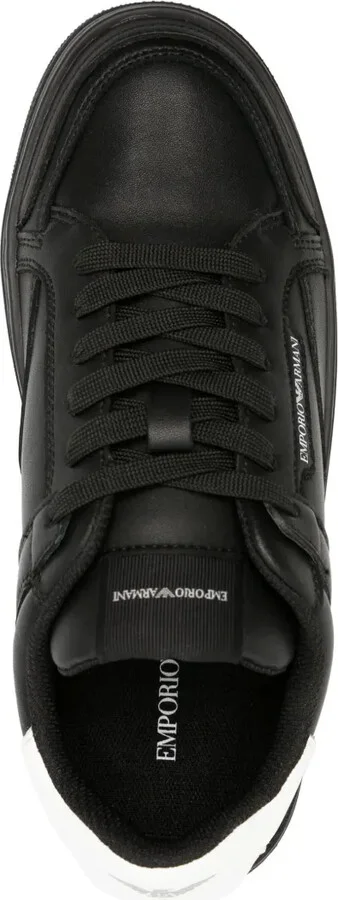 Logo-Print Leather Sneakers - Image 4