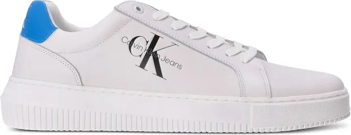 Logo-Print Leather Sneakers
