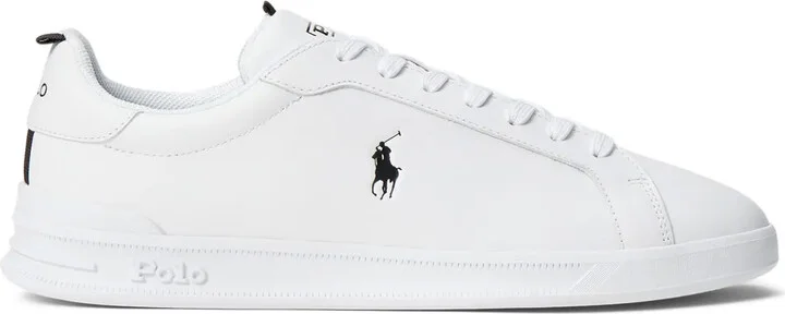 Logo-Print Leather Sneakers