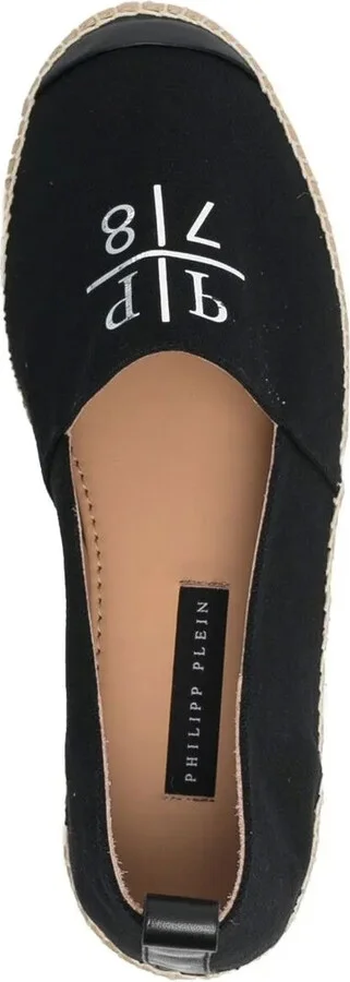 Logo-Print Leather-Trim Espadrilles - Image 4