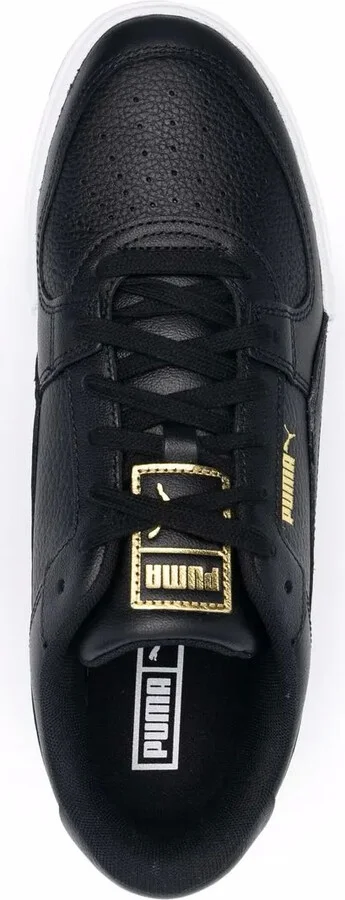 Logo-Print Low-Top Leather Sneakers - Image 4