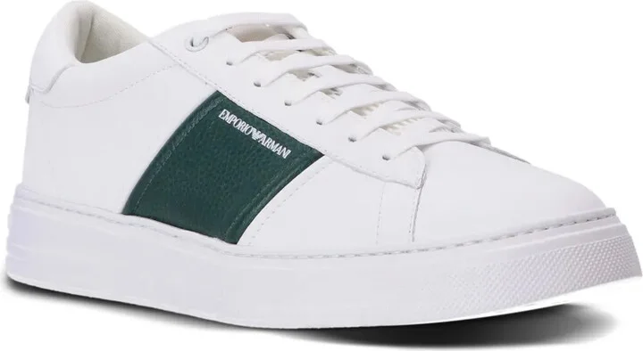 Logo-Print Low-Top Leather Sneakers - Image 2