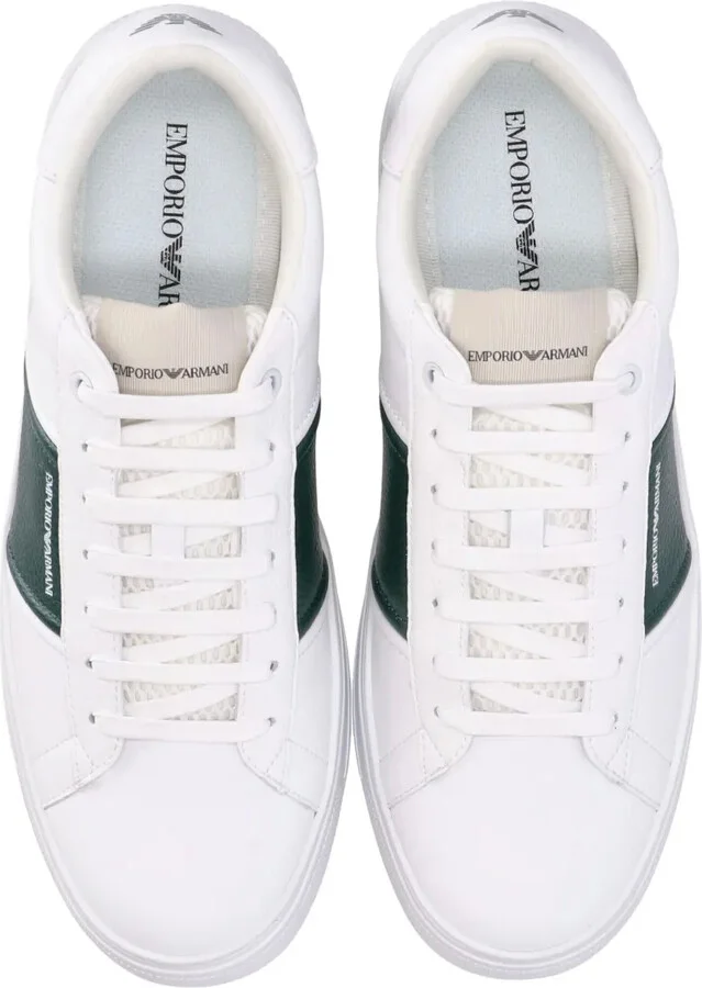Logo-Print Low-Top Leather Sneakers - Image 4