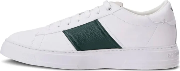 Logo-Print Low-Top Leather Sneakers - Image 5