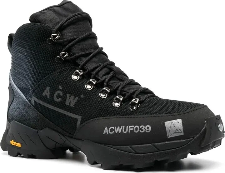 Logo-Print Mesh High-Top Sneakers - Image 2