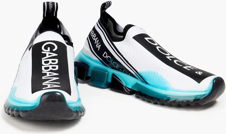 Logo-print mesh slip-on sneakers - Image 2