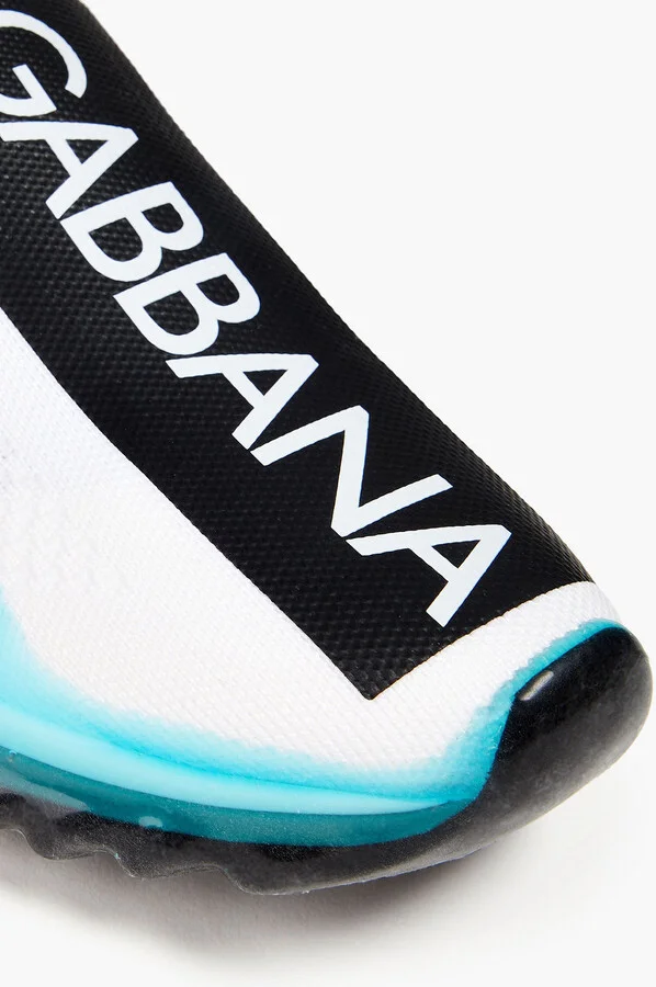 Logo-print mesh slip-on sneakers - Image 4