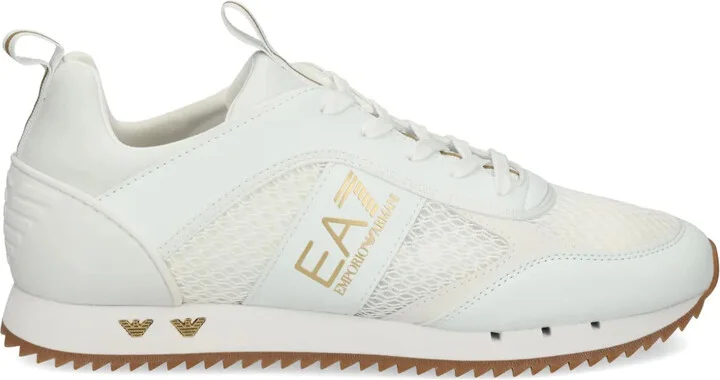 Logo-Print Mesh Sneakers