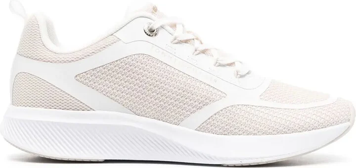 Logo-Print Mesh Sneakers