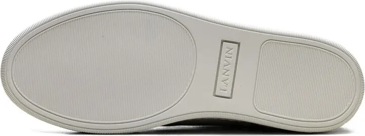 logo-print "Metallic Grey"sneakers - Image 4