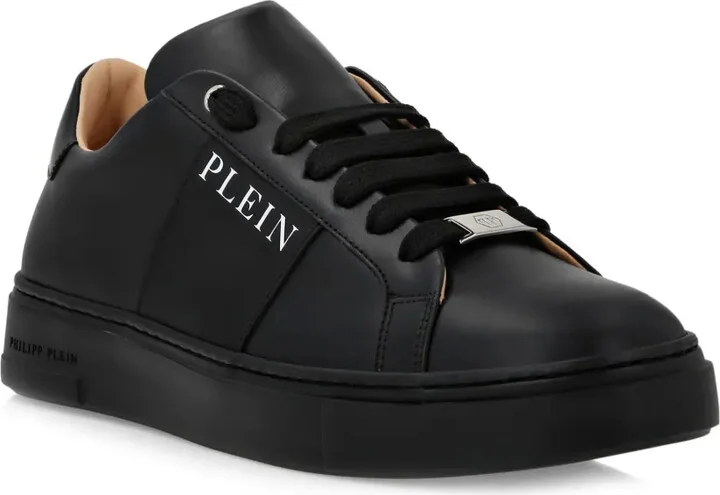 Logo-Print Nappa Leather Sneakers - Image 2