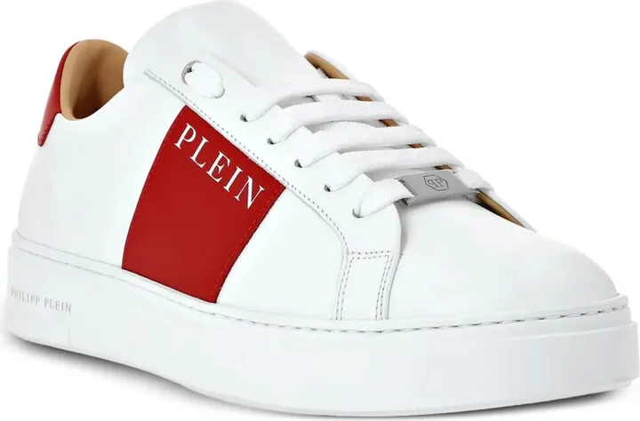 Logo-Print Nappa Leather Sneakers - Image 2