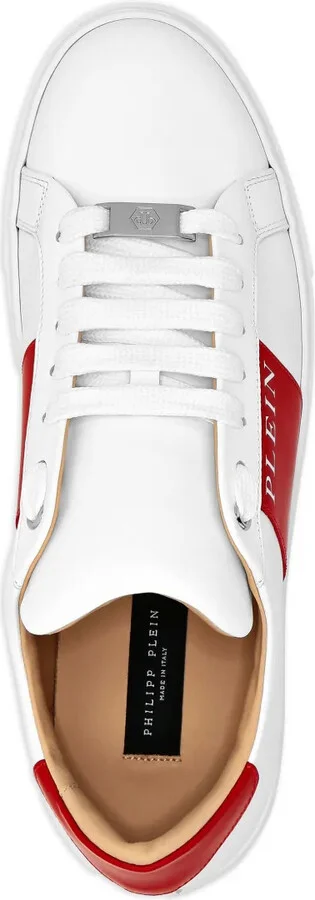 Logo-Print Nappa Leather Sneakers - Image 4