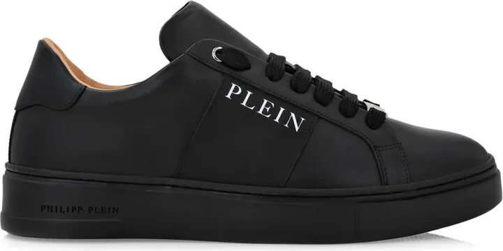 Logo-Print Nappa Leather Sneakers