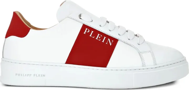 Logo-Print Nappa Leather Sneakers