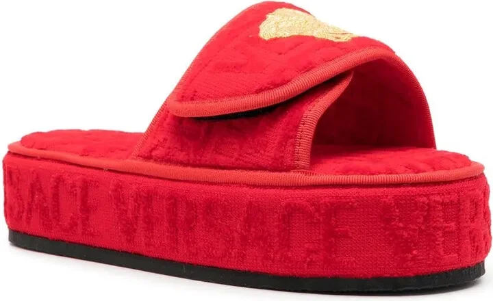 Logo-Print Open-Toe Slides - Image 2