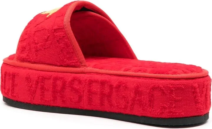 Logo-Print Open-Toe Slides - Image 3
