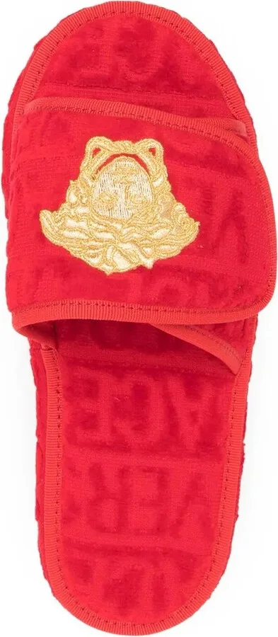 Logo-Print Open-Toe Slides - Image 4