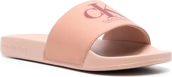 Logo-Print Open-Toe Slides - Image 2