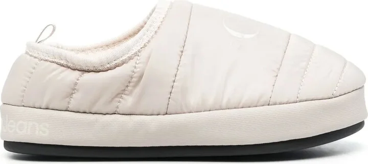 Logo-Print Padded Slippers