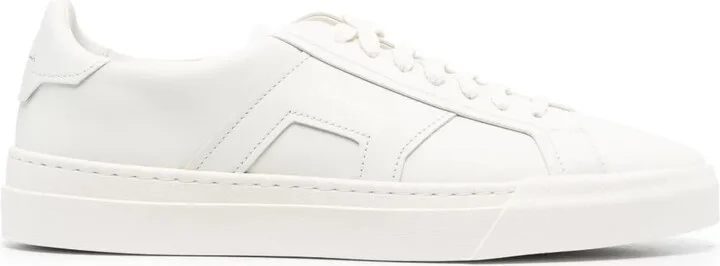 Logo-Print Panelled-Design Sneakers
