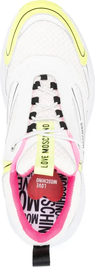 Logo-Print Panelled Mesh Sneakers - Image 4