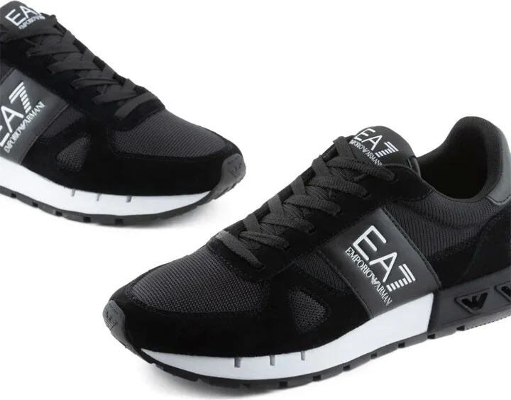Logo-Print Panelled Sneakers - Image 4