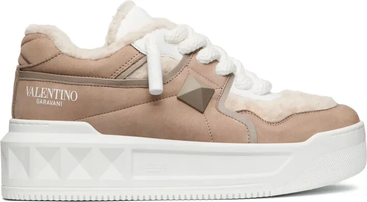 Logo-Print Panelled Sneakers