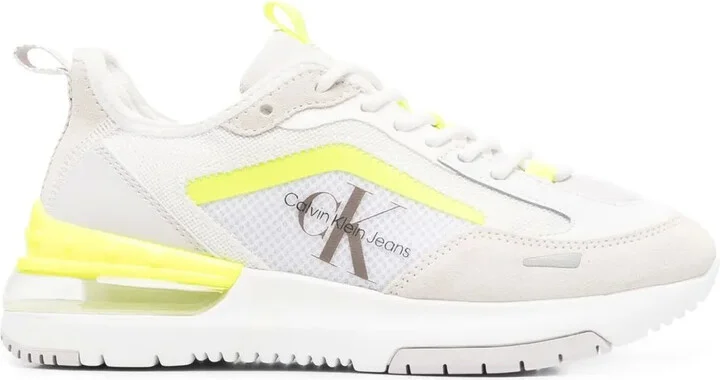 Logo-Print Panelled Sneakers