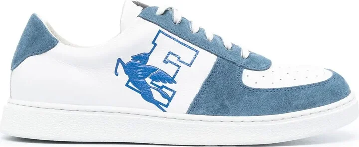 Logo-Print Panelled Sneakers