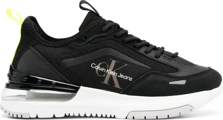 Logo-Print Panelled Sneakers