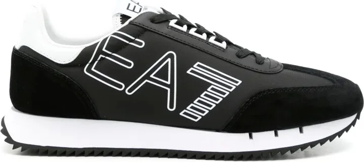 Logo-Print Panelled Sneakers
