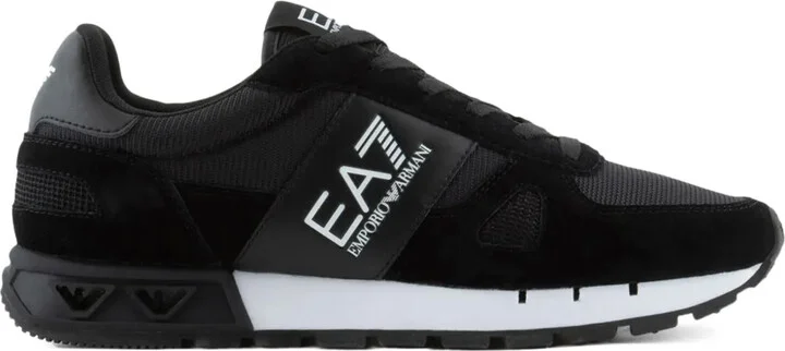 Logo-Print Panelled Sneakers