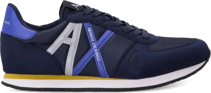 Logo-Print Panelled Sneakers