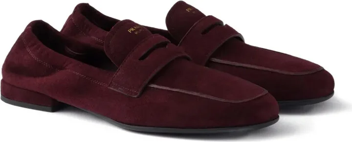Logo-Print Penny-Strap Loafers - Image 2