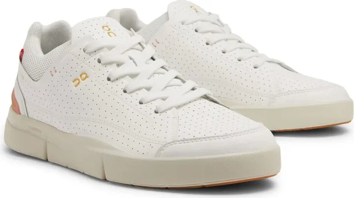 Logo-Print Perforated Low-Top Sneakers - Image 4