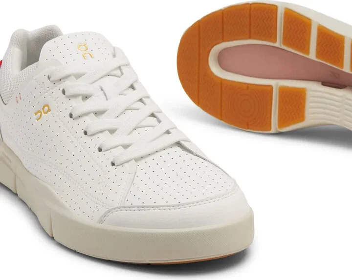 Logo-Print Perforated Low-Top Sneakers - Image 5