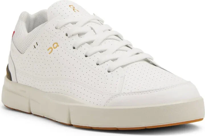 Logo-Print Perforated Low-Top Sneakers - Image 2