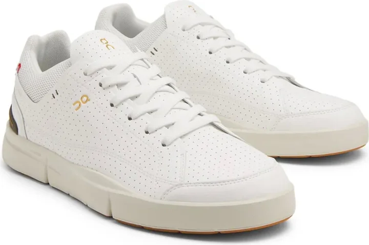 Logo-Print Perforated Low-Top Sneakers - Image 4