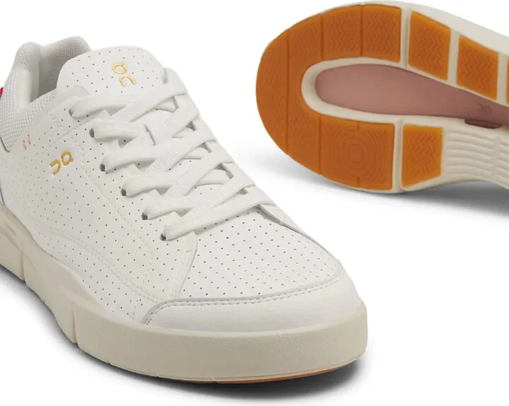 Logo-Print Perforated Low-Top Sneakers - Image 5