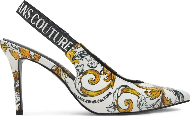 Logo-Print Pumps